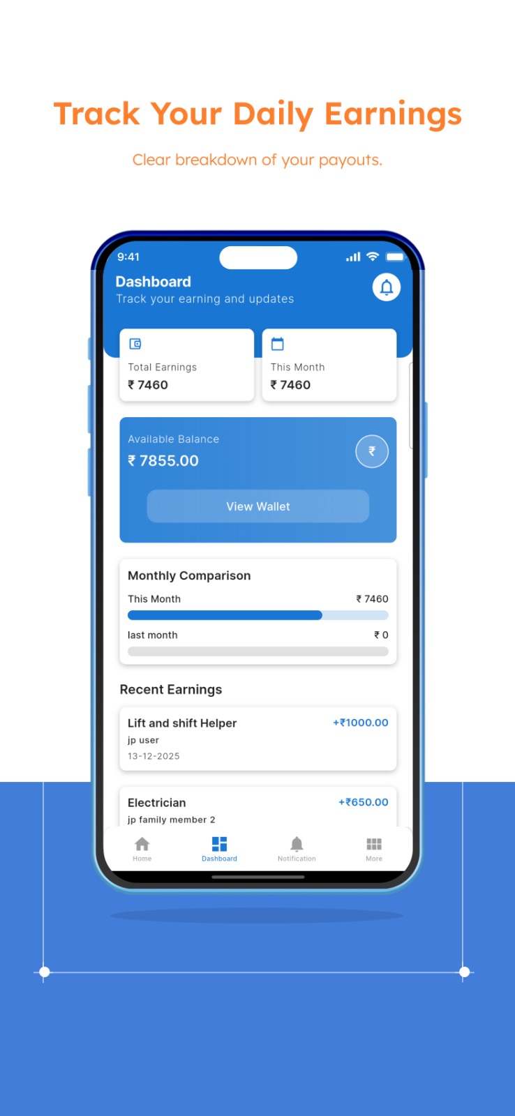 iOS Technician App Screen 3