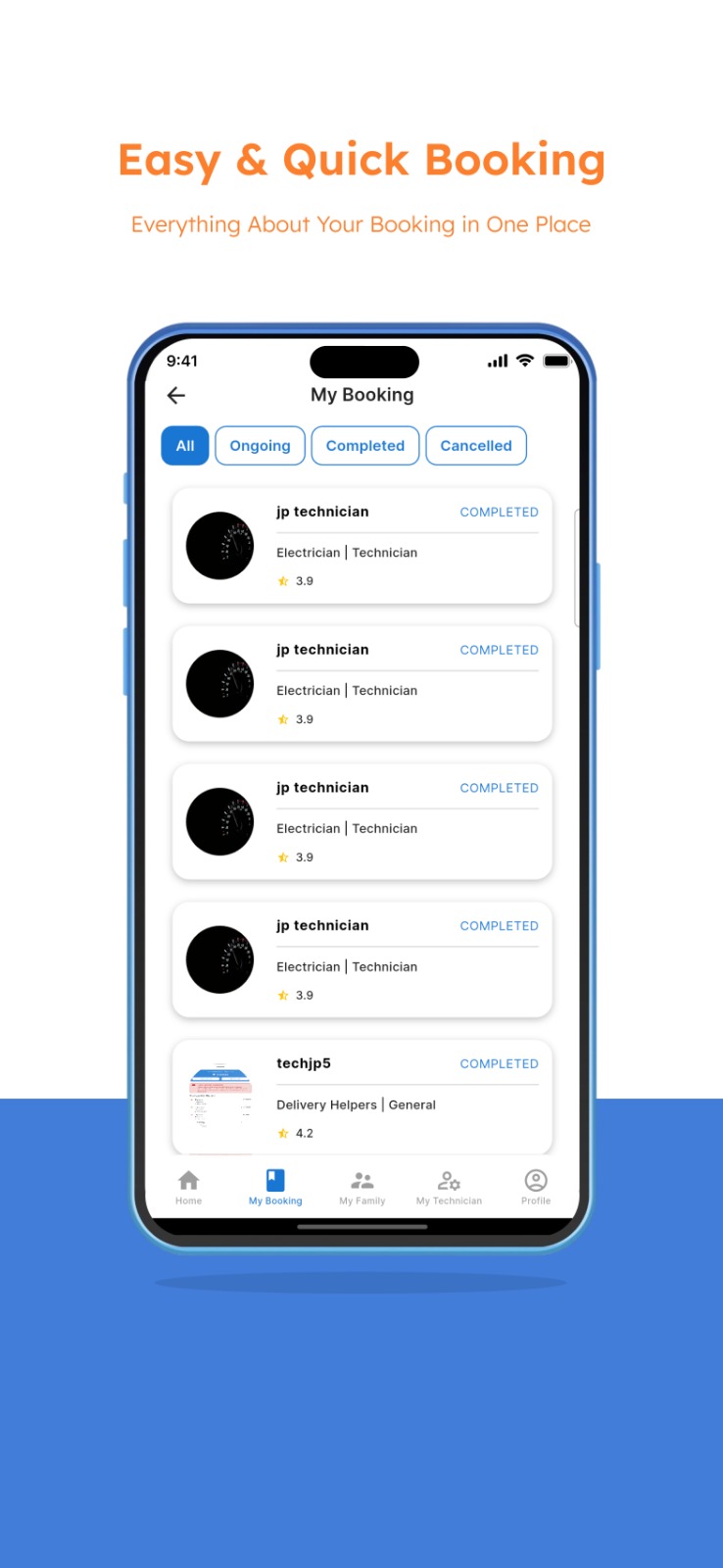 iOS User App Screen 2